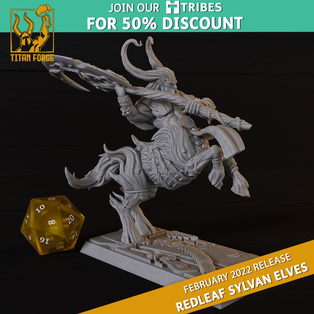 下载 Redleaf Forest King 通过 Titan Forge Miniatures